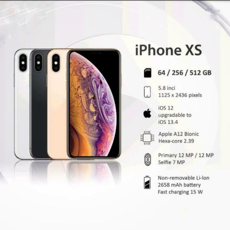 Iphone XS 128gb Second Mulus