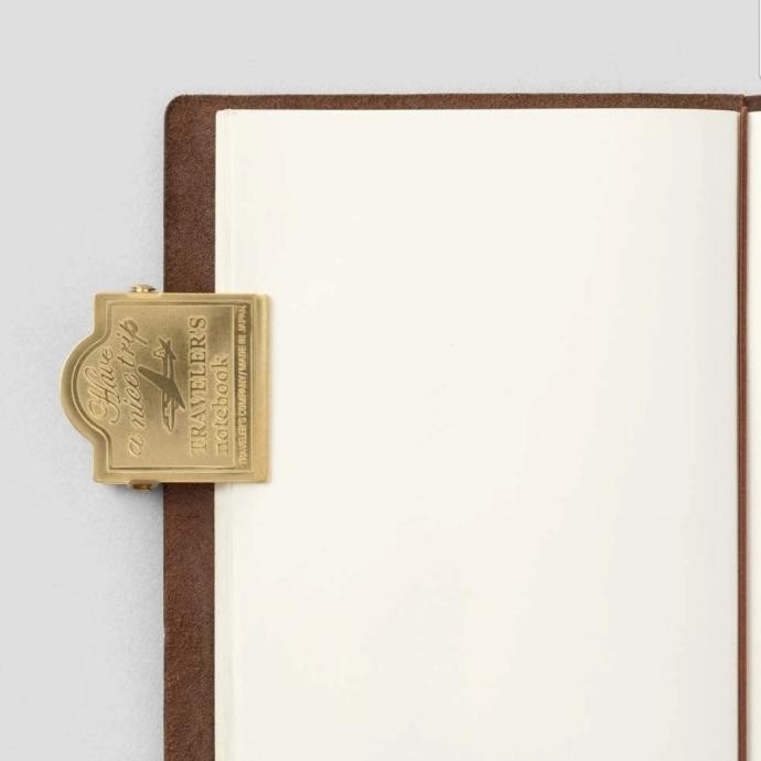 

Travelers Notebook Midori Brass Clip Airplane For Journaling, Planner New