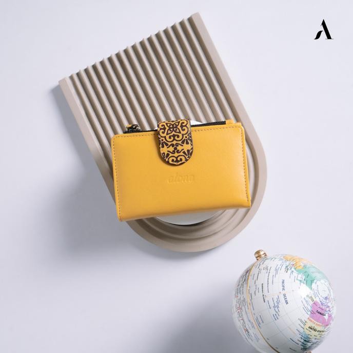 DOMPET WANITA KULIT ASLI ALONA SEKAR ETHNIC WALLET ORIGINAL