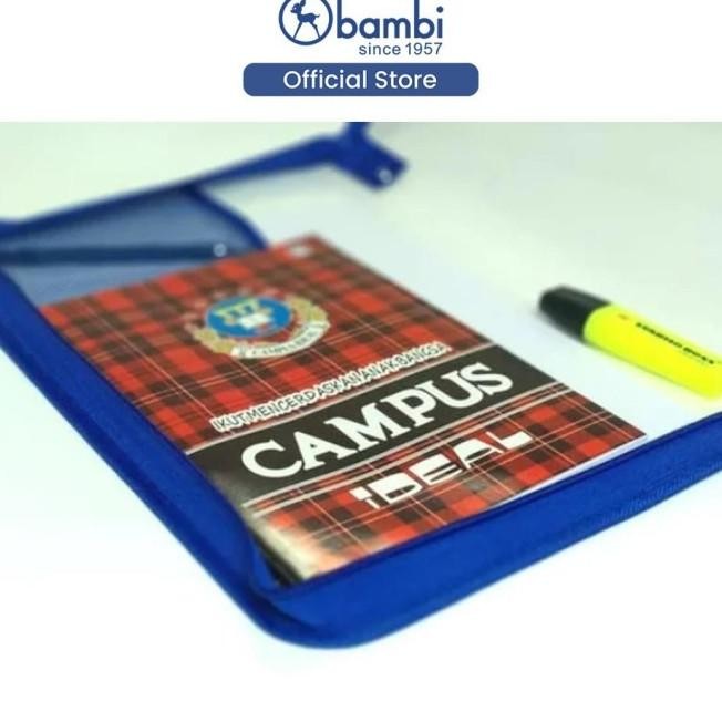 

BAMBI TAS ZIPPER BAG UKURAN FOLIO / TAS BERKAS JUMBO / MAP DOKUMEN / MAP ORGANIZER / TAS ARSIP / TAS DOKUMEN KODE 5821