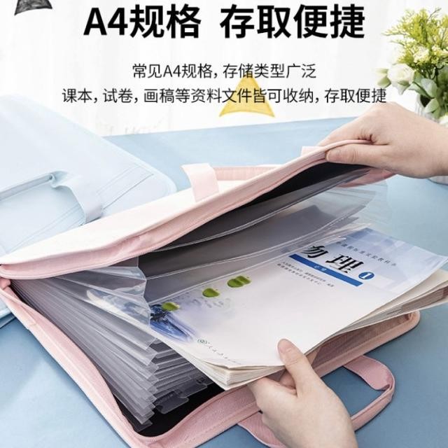 

BEST DELI FILE ORGANIZER FOLDER 13 SEKAT DOCUMENT BAG TAS DOKUMEN A4