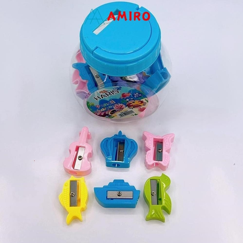 

Terlaris (24Pcs)Serutan Toples Mix / Rautan Toples/ Penyerut / Sharpener Kecil Campur Random Terlaris