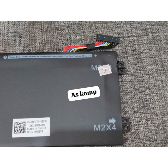 ada Baterai battery Laptop XPS 15 9550 9560 7590 6GTPY 97Wh
