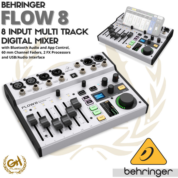 Cuci Gudang Behringer Flow 8 Multitrack Digital Mixer & Audio Interface/Soundcard