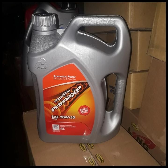 TERBARU OLI MESIN MOBIL BENSIN PRIMA XP 20W-50 4 LITER ASLI !!!!!