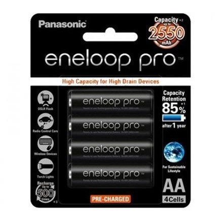 Panasonic Original Eneloop Pro Aa Battery 2.550 Mah