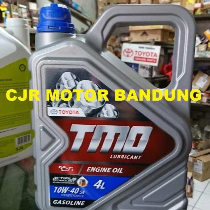 Oli Mesin TMO 10W 40 Galon 4L oli mobil bensin TOYOTA JAMIN ASLI RESMI