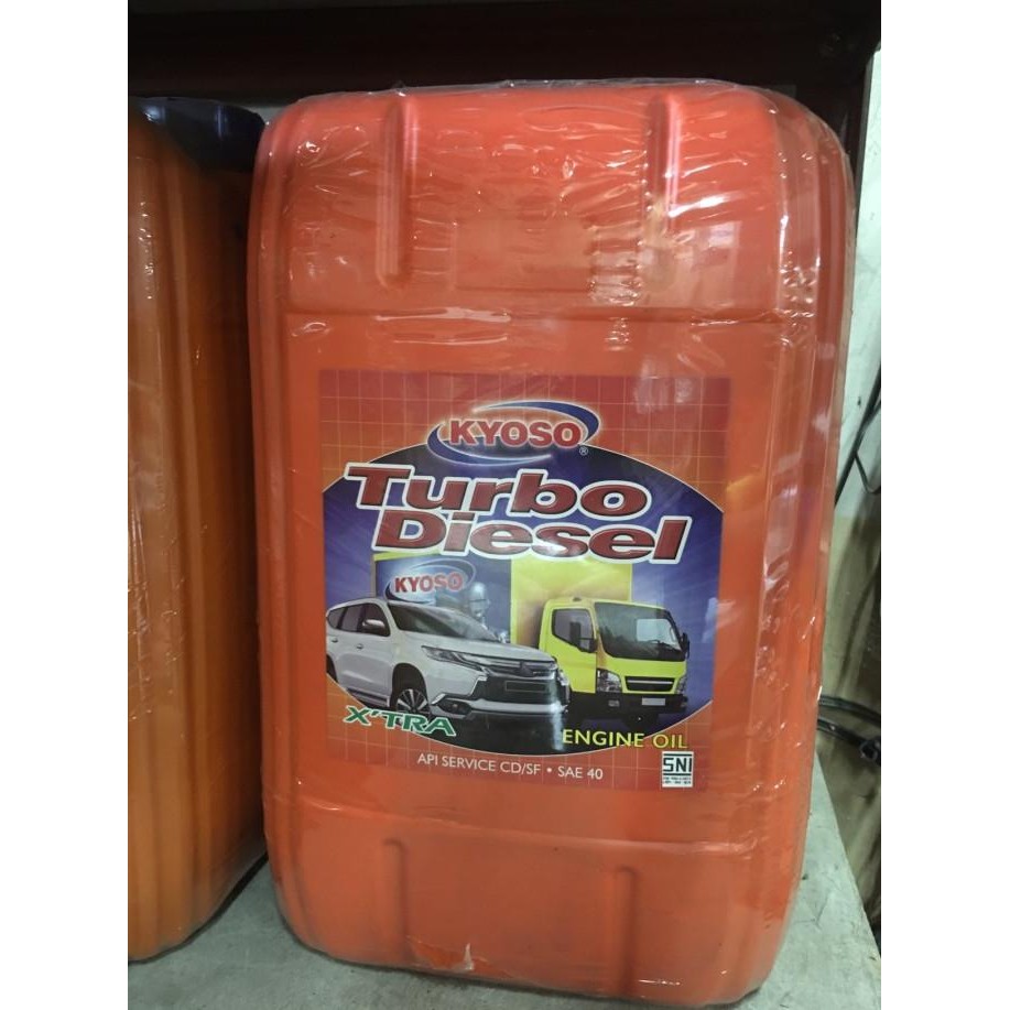 Oli mesin Kyoso turbo disel / diesel SAE 40 - 19 liter