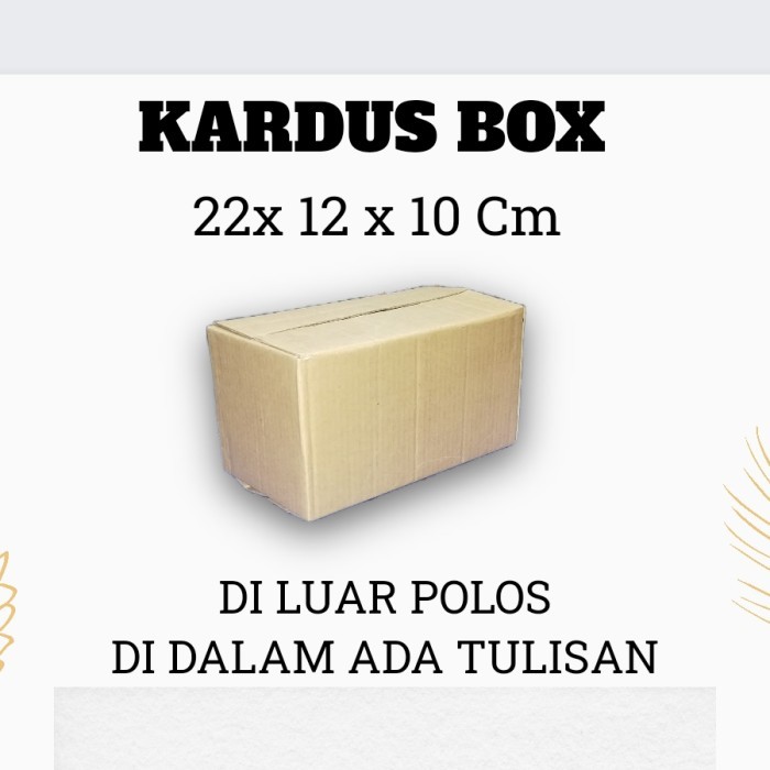 

Kardus 22 x 12 x 10 Cm - Kemasan Box Dus Kardus Packing Kecil Murah