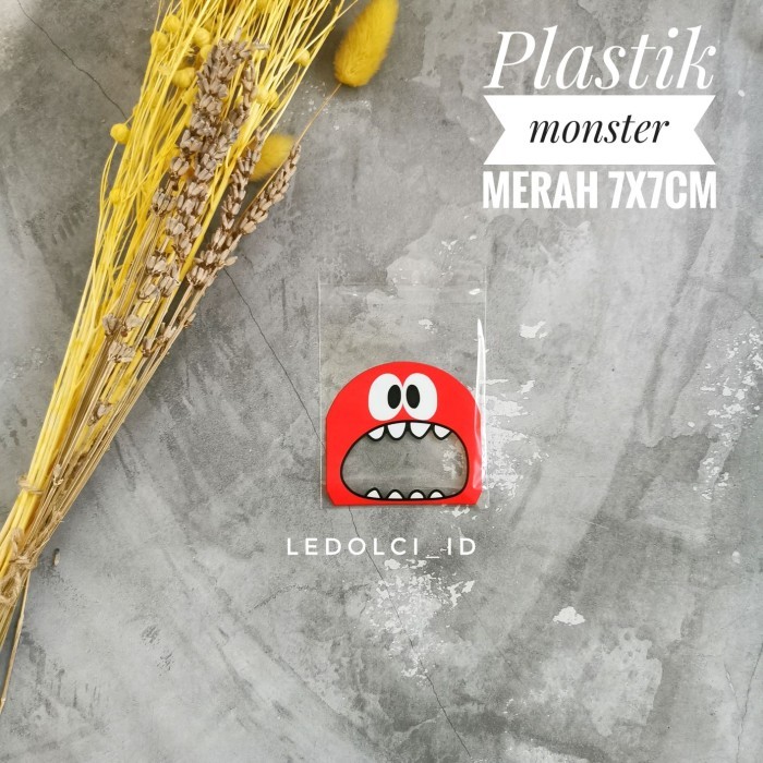 

PLASTIK COOKIES PLASTIK KANTONG SOUVENIR MODEL MONSTER LUCU