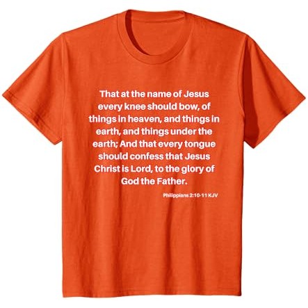Kaos Kutipan Ayat Alkitab Filipi 2:10-11 KJV |5j41Kn4m|