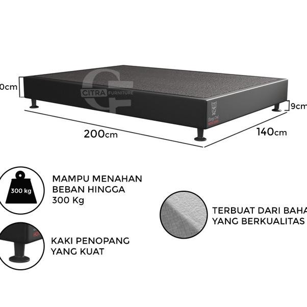 Dipan Divan Tanpa Sandaran Untuk Springbed Atau Kasur (140X200)