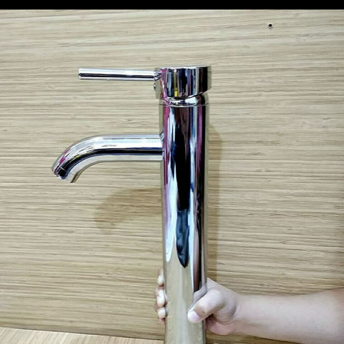 kran wastafel tinggi / kran wastafel bambu / kran wastafel mangkok