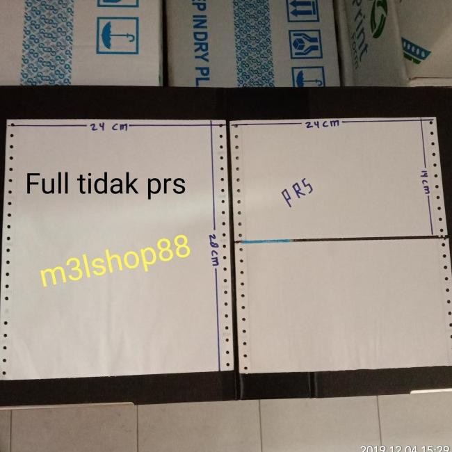 

Kertas Komputer/Kertas Print/Continuous Form 3 Ply Merk Go Print Barangbaru