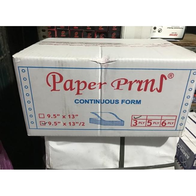 

Kertas Continuous Form Paper Pryns 9.5 X 13/2 3 Ply New