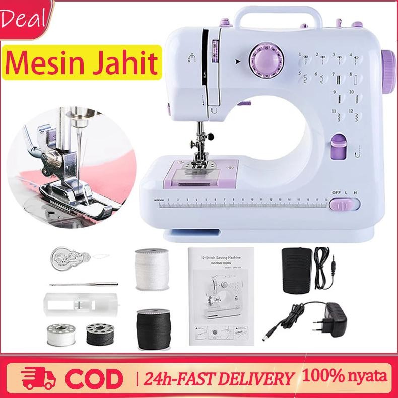 mesin jahit portable/Mesin Jahit Mini Portabel 12 Stitch Pola 1/Jahit Tangan Mesin Jahit Portabel Me