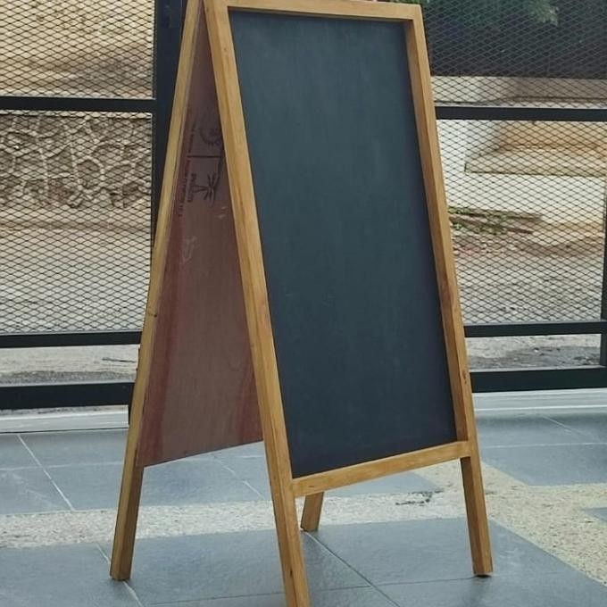 

papan tulis kapur blackboard 2 muka standing