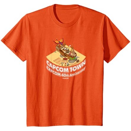 CAPCOM 40th Anniversary CAPCOM TOWN Monster Hunter T-Shirt |8mNG21ox|