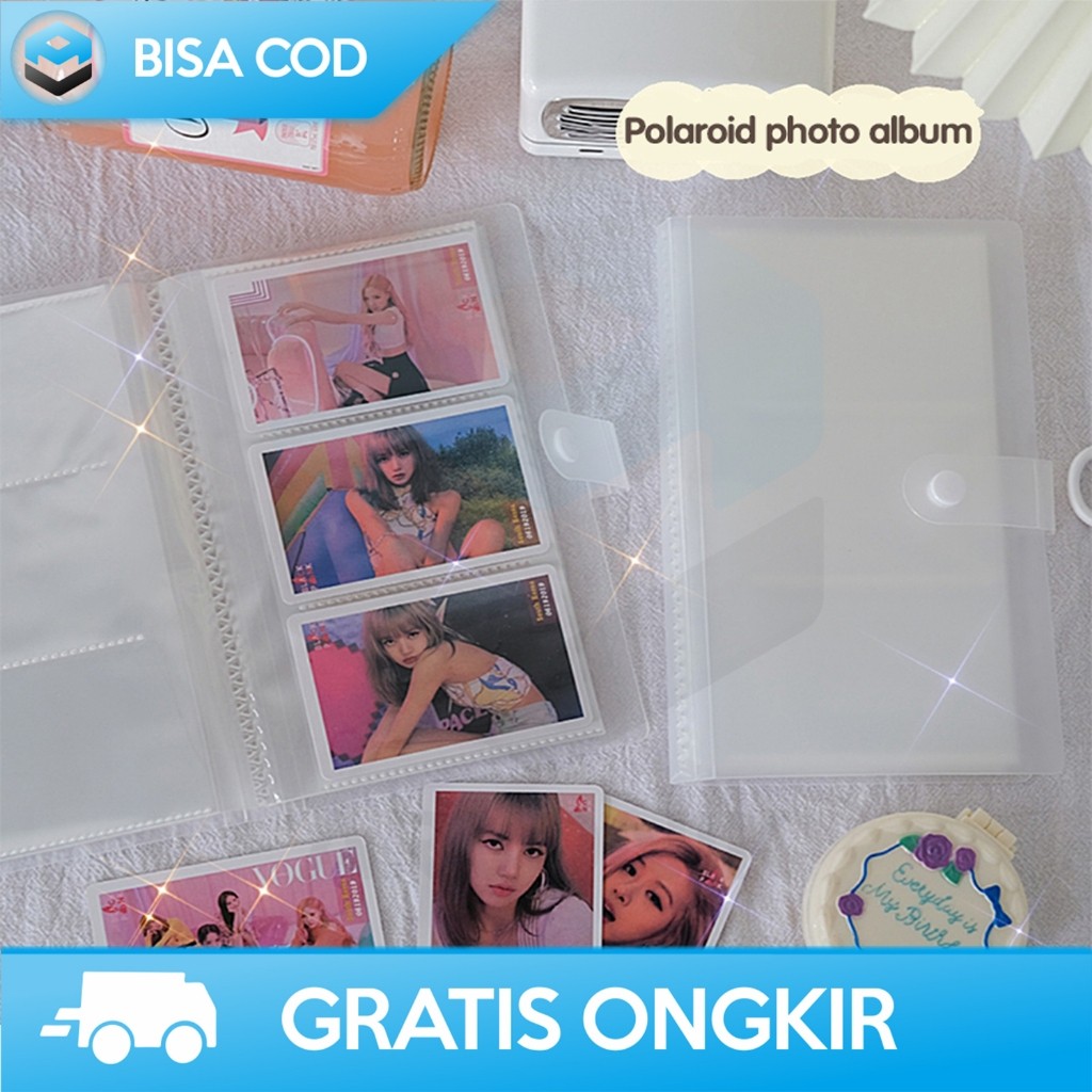 

ALBUM FOTO POLAROID AESTHETIC PHOTOCARD HOLDER TRANSPARAN 240 SLOT