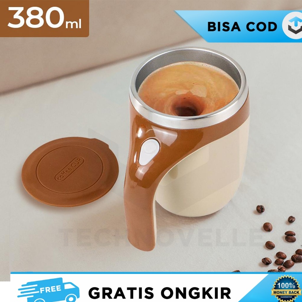 

GELAS ADUK OTOMATIS CHARGER STAINLESS STEEL SELF STIRRING CUP 380ML