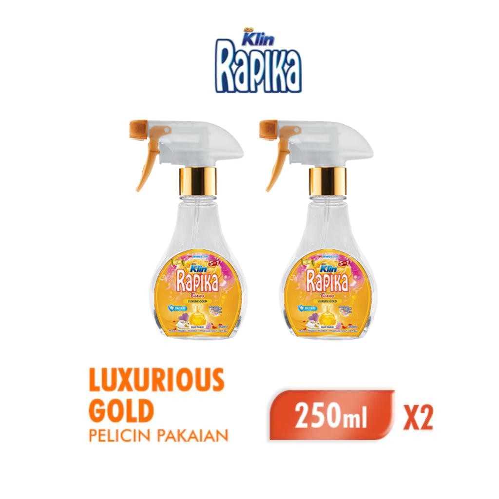 Rapika Biang Pewangi Pakaian Luxurious Gold Botol 250 ml x2