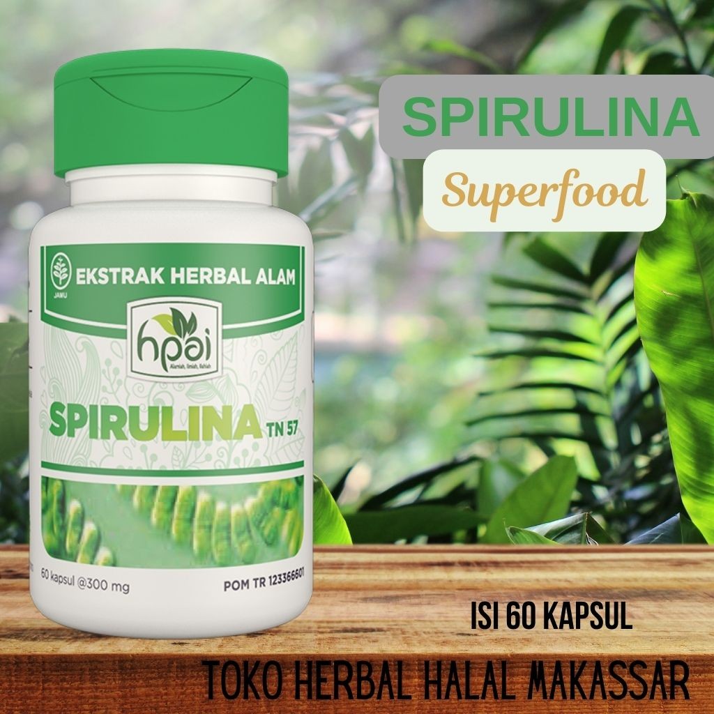 

Spirulina HNI HPAI isi 60 kapsul Superfood Suplemen untuk menjaga kesehatan dan menguatkan imun