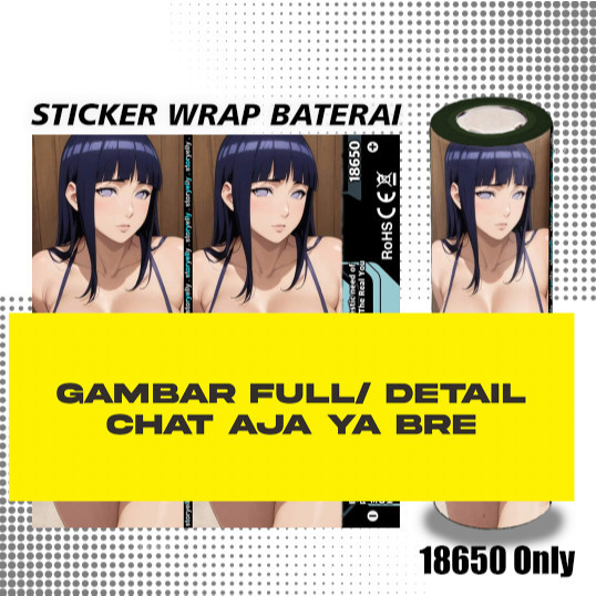 

Storyelly Pelindung Baterai Stiker Wrap 18650 Waifu Naruto Casing/Case Skin CUSTOM - Premium Quality