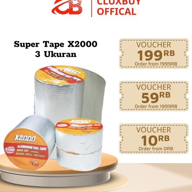 

Tape X2000/Alunium Foil Tape/Lakban Anti Bacor