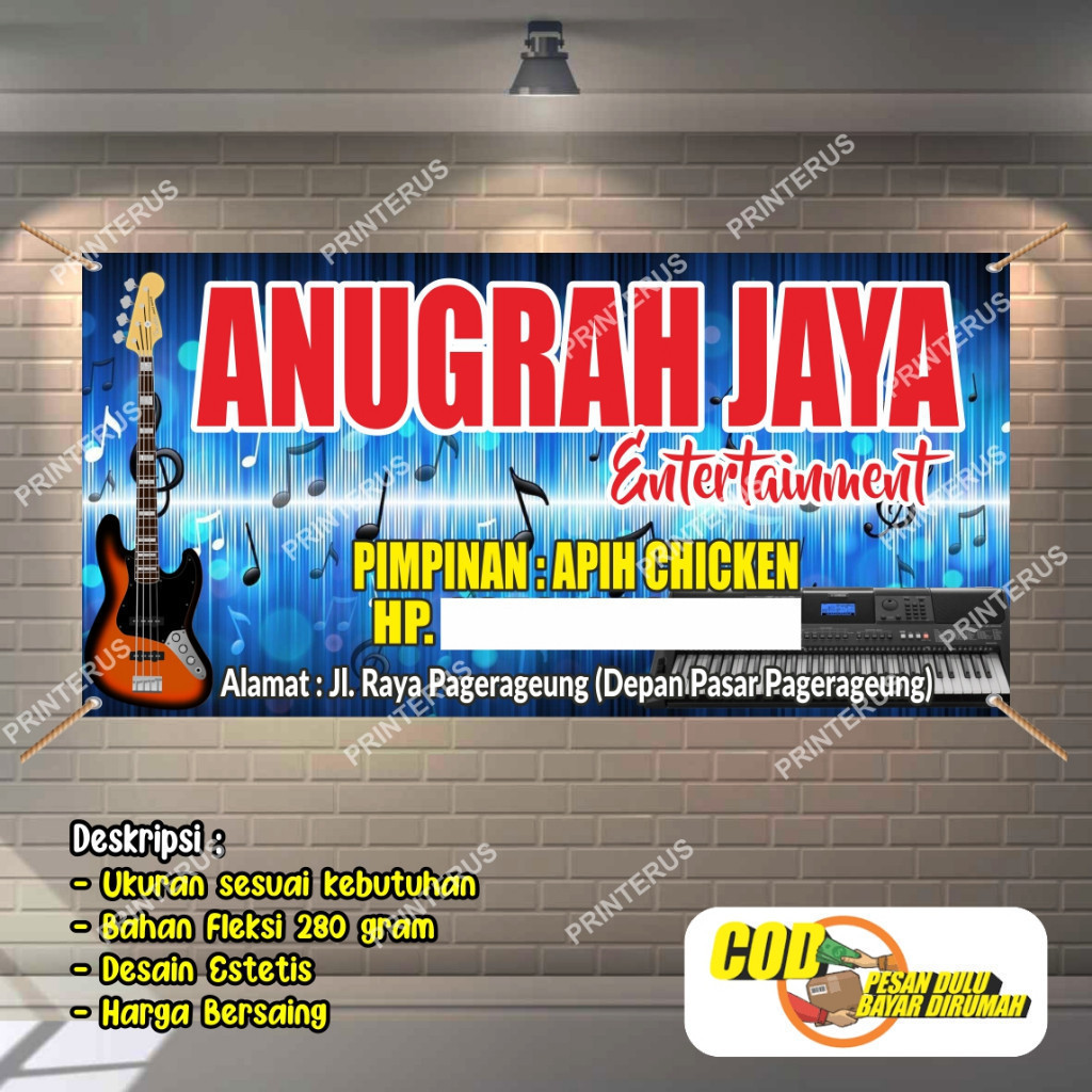 PESAN  PROMO DISKON GEDE Bisa COD, Chek Dulu Spanduk / Banner / MMT / Invitation / Backdrop GROUP MU