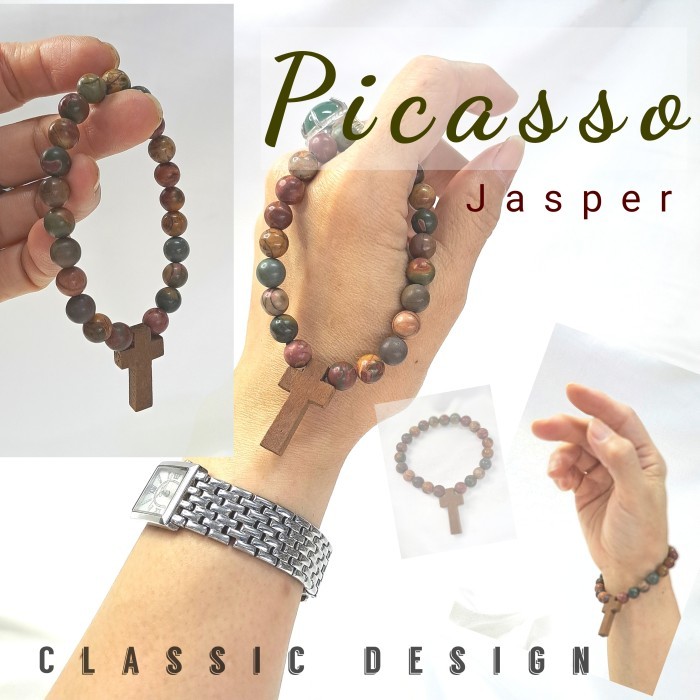 Azzatun - Gelang Kristiani Picasso Jasper