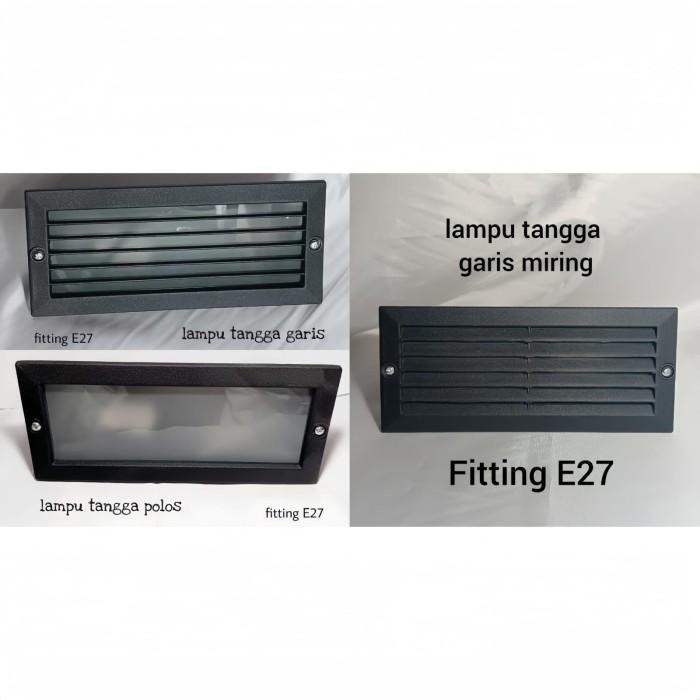 Kap Lampu Tangga/Lampu Dinding E27 Tanam Panjang Outdoor/Indoor