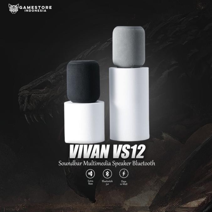 favorit] SPEAKER BLUETOOTH VIVAN VS12 WATERPROOF SURROUND SOUND 360 VIVAN VS 12