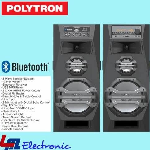 best seller] SPEAKER AKTIF POLYTRON PAS2A15 BLUETOOTH POLYTRON PAS 2A15