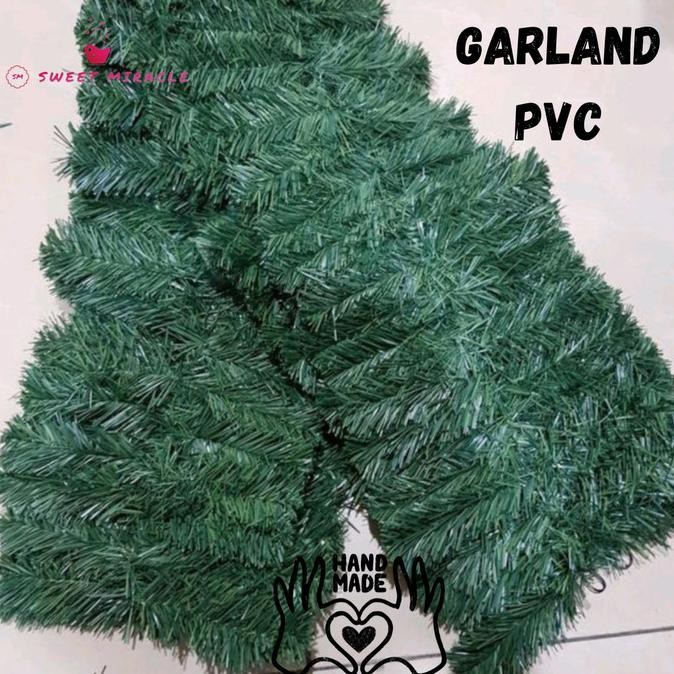 :>:>:>:>] Garland PVC Tebal Dekorasi Hiasan Natal Garland Natal 2 Meter