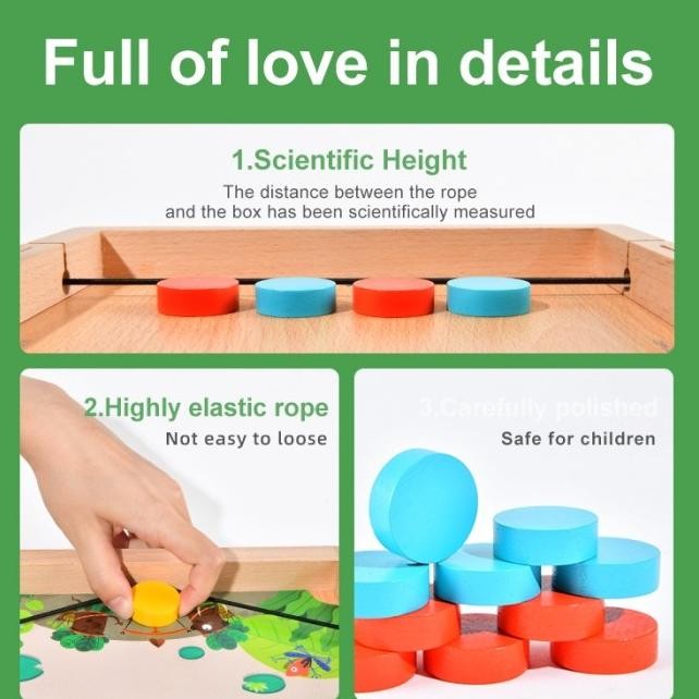 Deer 10 In 1 Carrom Board Game Mainan Edukasi Anak Md2131