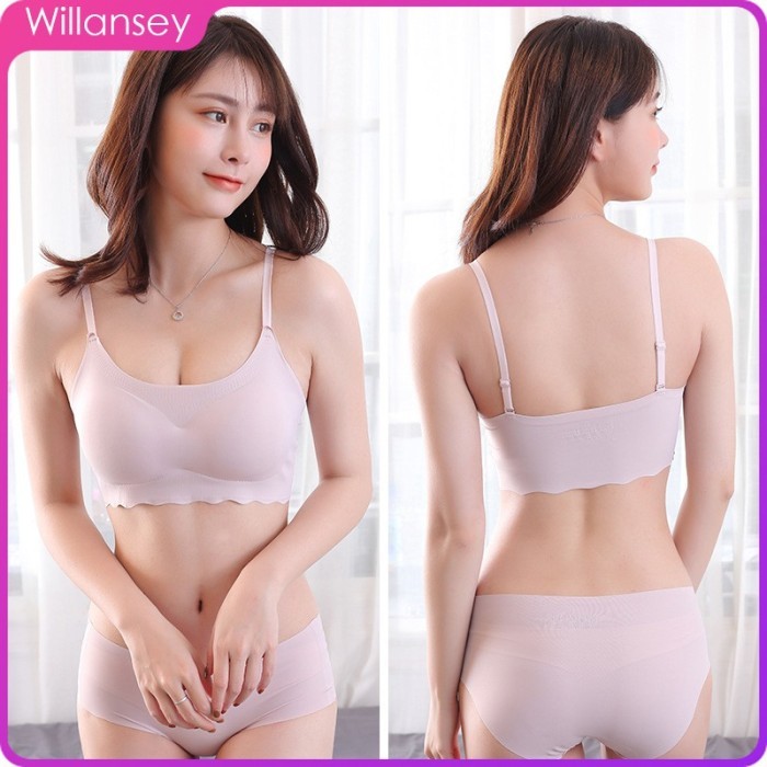 [Bh+Cd] Set Bra Seamless Jepang / Olahraga Push Up Bra Full Cup/ Set
