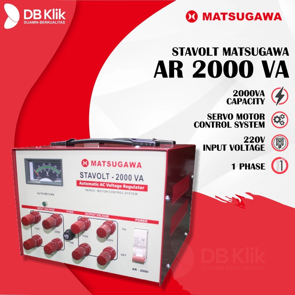 Matsugawa Stavolt Motor 2000Va - Stavolt 2000 Va