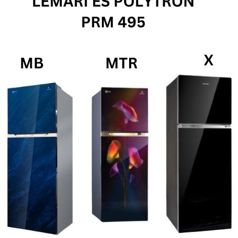 ] LEMARI ES POLYTRON PRM495 / LEMARI ES POLYTRON PRM 495 BELEZZA 2 PINTU