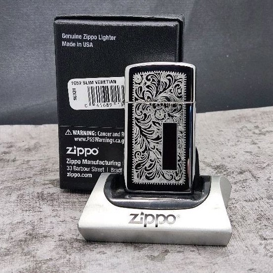 EKSLUSIF Zippo 1652 Slim Venetian 2-Side Original