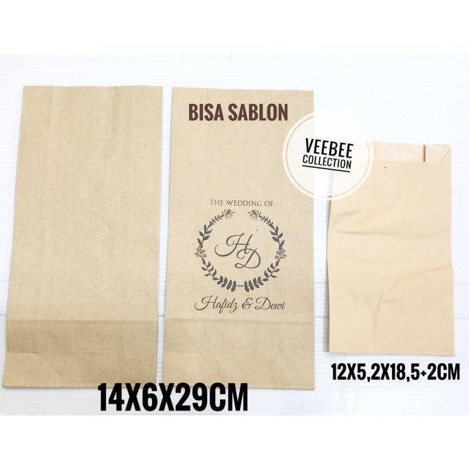 Kualitas terbaik] Kantong kertas snack tinggi/ paperbag/ snack paperbag/ kantong kertas