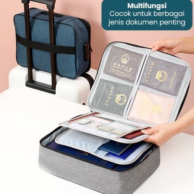 

EXCOTIS| TAS TEMPAT PENYIMPANAN FILE DOKUMEN ANTI AIR TRAVEL BAG STORAGE BOX