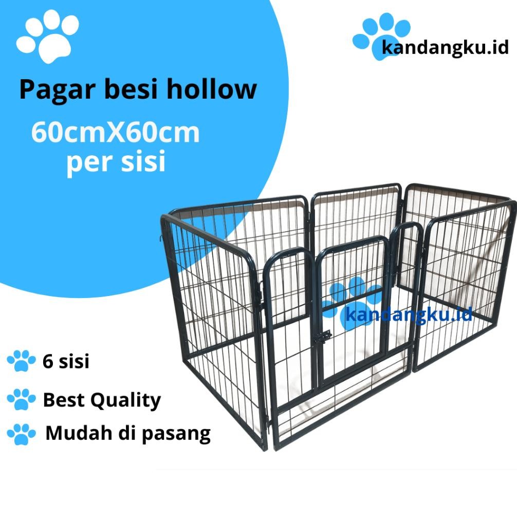 KANDANG HEWAN PAGAR / KANDANG PAGAR ANJING BESAR  BESI HOLLOW