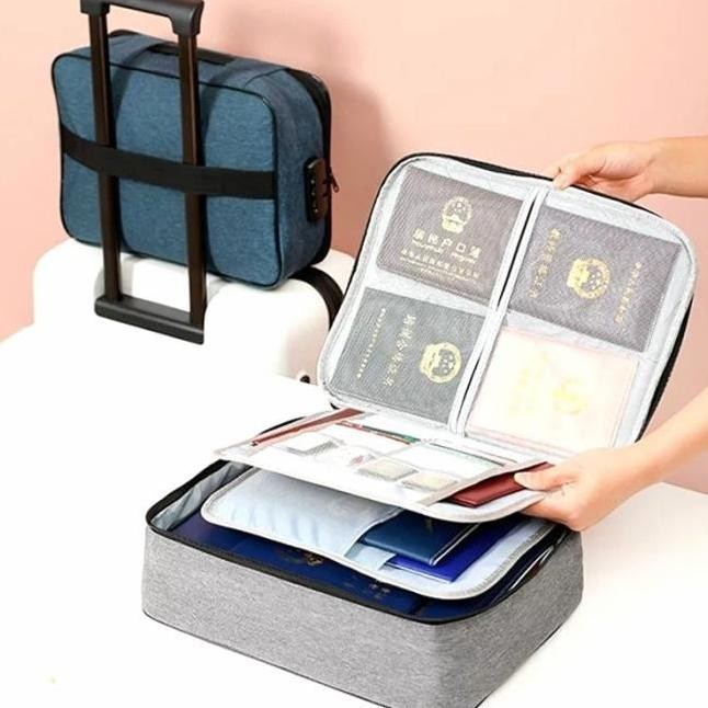 

SALE! TAS TEMPAT PENYIMPANAN FILE DOKUMEN TRAVEL BAG STORAGE SECURITY LOCK