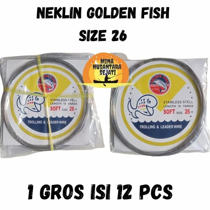 

GOLDEN FISH NEKLIN PER GROS NO.242526