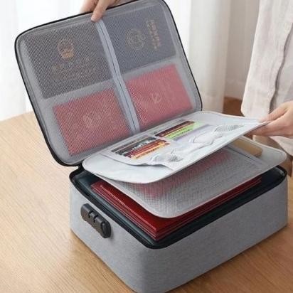 

LITCOVE - TAS DOKUMEN TEMPAT PENYIMPANAN FILE PASPORT TRAVEL BAG STORAGE BOX #GRATISONGKIR