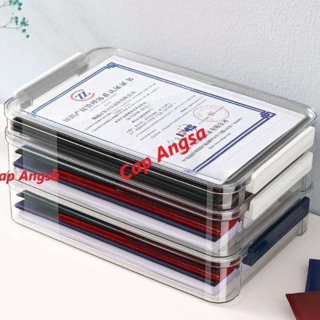 

HARGA PROMO KOTAK PENYIMPANAN DOKUMEN HARDCASE STORAGE PLASTIC TRAY HOLDER TRANSPARENT CLEAR BAG DOCUMENT ORGANIZER