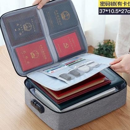 

[READY] TAS DOKUMEN PENYIMPANAN FILE TRAVEL BAG STORAGE BOX BERGEMBOK