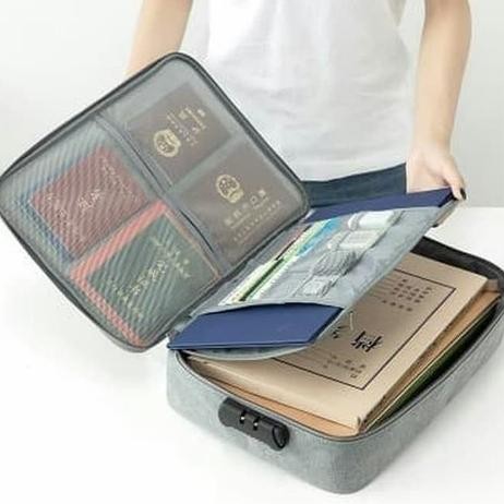 

DFANCIA TAS DOKUMEN TRAVEL BAG DOCUMENT STORAGE BOX FILE DENGAN