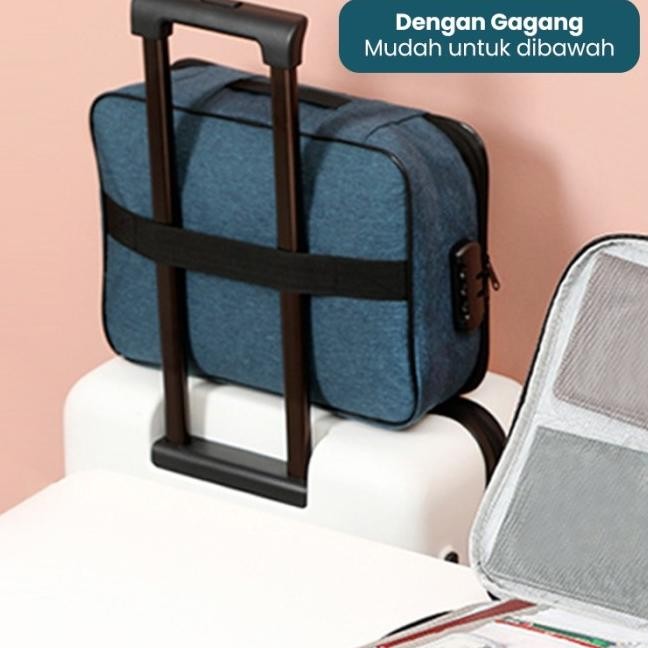 

HALU TAS DOKUMEN STORAGE BOX DENGAN DIGIT SECURITY LOCK ANTI AIR TEMPAT PENYIMPANAN FILE DOKUMEN SERBAGUNA TRAVEL BAG HDK307