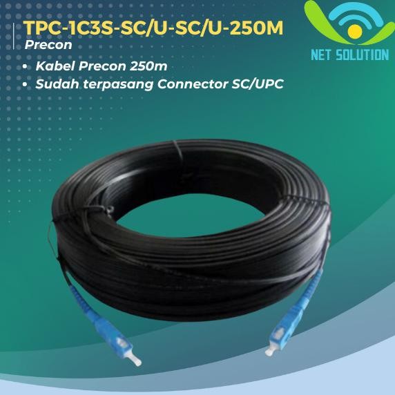 Kabel FO Precon 250 Meter |Fiber Optic Preconnectorized Dropcore 250 M